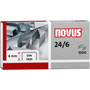 NOVUS GRAPAS 24/6 GALVANIZADAS 1.000-PACK 040-0158